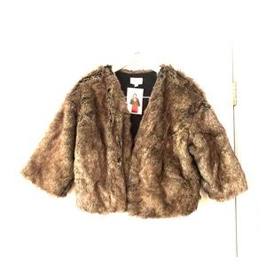 Faux fur jacket